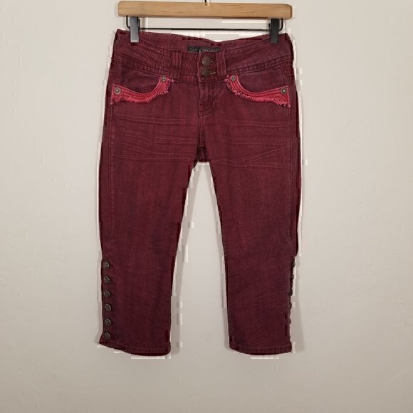 MEK Denim ALEXANDRIA VOYAGE COLECTION Capri Jeans Size 26 - Picture 1 of 10